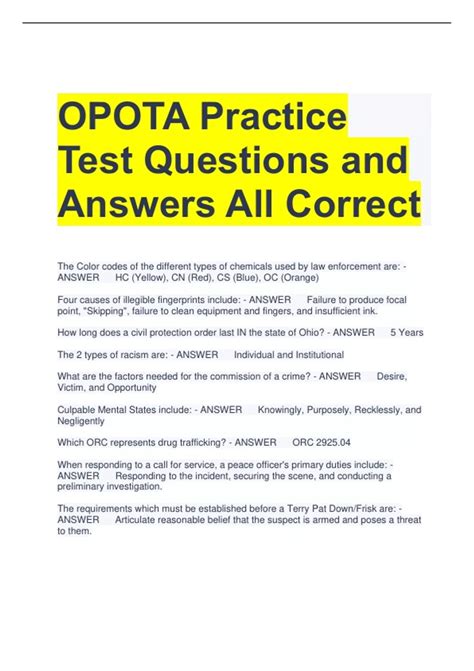 is the opota test hard|opota police forums.